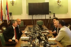 20 October 2016 The Foreign Affairs Committee Chairman in meeting with the Bulgarian Ambassador to Serbia